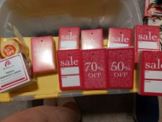 Bundle of Point of Sale Labels