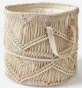 Lot of 10 x Storage Basket Macrame Clothes Toy Organiser Handle Laundry Organizer - RRP £430.00