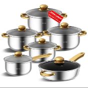 Stainless Steel Pots and Pans Set