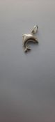 Silver Necklace Pendant Charm Dolphin Shape