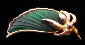 An Original Gold Plated LERITZ Designer Brooch