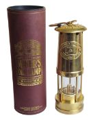 Welsh Miners Lamp In Brass By E. Thomas & Williams