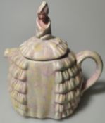 Art Deco 1930s James Sadler Pink/Green Caramel Ye Daintee Ladyee Teapot 824571