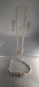 Silver Set - Necklace, Bracelet, Earring