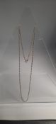 Silver Chain Necklace Round Ball Shape - 45 cm Length