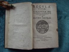 Regulae Vitae, Virtutum Descriptiones Methodicae - David Chytraeus - Published By Witebergae 1565