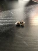 Smoky Quartz Sterling Silver Stud Earrings
