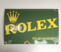 Rolex Sign (1970s) Enamelled Advertising Sign, Convex With Signs of Weathering