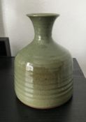 Breanish Pottery Olive Green Glaze Vase