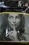 20 x Your Secret Long Leg Shape-Wear 2 Pk Black & Nude
