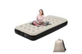 Zodas Single Air Bed With Built-In Pillow and Electric Pump - 191x99x22cm - RRP £55.11 (RS-A0523/...