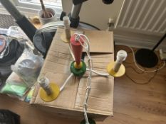 2 x Ceiling Pendants Multi Colour