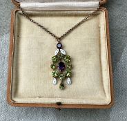 Edwardian, Period & Amethyst Pendant