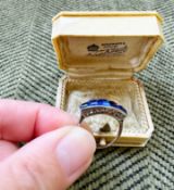 Vintage Art Deco Sapphire Ring