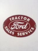 Tin Plate Sign (1950) Ford Tractor Sales/ Advertising Memorabilia.