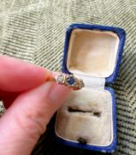 Vintage Sapphire & Diamond Ring