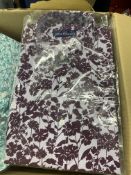Large Box of Patterned Peter England Shirts
