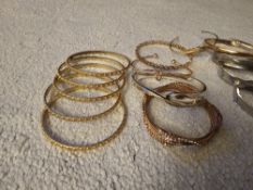 Lot of Assorted Bangles –Various Styles and Sizes
