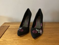 Dolcis “Tanya” High Heel Court Shoes, Size 7, Black - New RRP £34.99