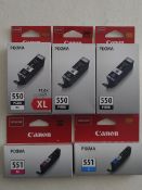 Genuine Canon Pixma Printer Cartridge Bundle