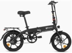 Boxed DYU A1F 16 Inch Full Folding Electric Bike. RRP £719.00. 1.250W Motor, 36V 7.5AH