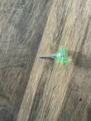 12 x Green Crystal Effect Door Knobs Used