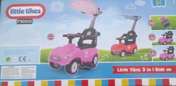 Brand New 3 In 1 Toddler Ride On Push-Along With Parent Push Bar.