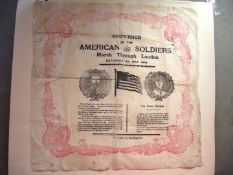 Souvenir Napkin - American Soldiers March Through London Saturday 11th May 1918