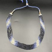 Beautiful Natural Shaded Sapphire Necklace.