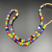 Beautiful Multi Colour Christmas Glass Beads