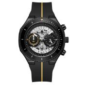 Mann Egerton Hand Assembled Raptor In Black White Watch - Free Delivery & 5 Year Warranty