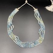 Awesome Natural Multi Colour Aquamarine Necklace.