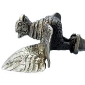 Unique & Large Novelty Antique Colonial Burmese Solid Silver Spoon Mould C. 19th C