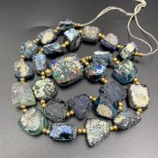 Rarest Rainbow Ancient Roman Glass Beads