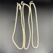 African 3 Lines Bone Beads Strings.