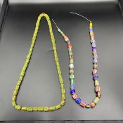 Chevron Multi Colour Glass Beads Strings.