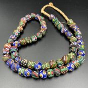 Beautiful Vintage African Glass Beads Necklace (String).