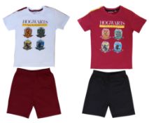 50x Brand New Official Licensed Harry Potter Short Sleeve Pyjamas