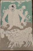 Dame Elizabeth Frink RA Original Lithograph 1974 Curwen Press Free Postage Worldwide Matted COA