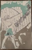Dame Elizabeth Frink RA Original Lithograph 1974 Curwen Press Free Postage Worldwide Matted COA