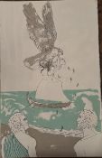 Dame Elizabeth Frink RA Original Lithograph 1974 Curwen Press Free Postage Worldwide Matted COA