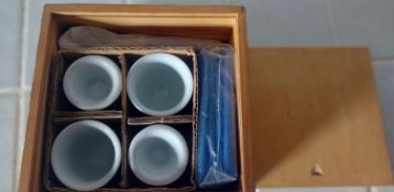 Egg Cups Set of 4 Ceramic White Tableware Classic Style Dining