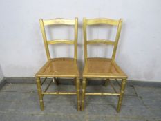 Pair of Rare Coronation of King Edward V11 9 August 1902 Chairs Royal Branded