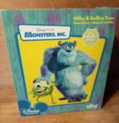 Rare Monsters Inc Mike and Sulley Large Plush Disney Sky Channel Boxed