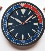 Seiko Quartz Wall Clock In A Diver's 