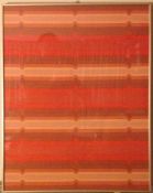 Circa 1970s Framed Heals Fabric 'Polychrome' By Catherine Netherwood #1.