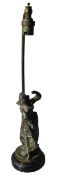 Art Nouveau Lady Dancer Table Lamp