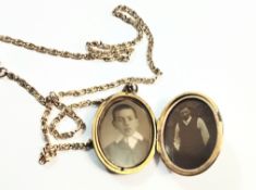 Victorian Locket, Gold Plated