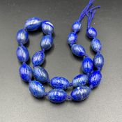 LC-18, Wonderful Afghani Lapis Lazuli Beads String.