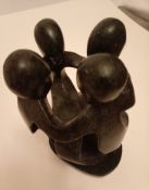 African Shona Soapstone Family of Four